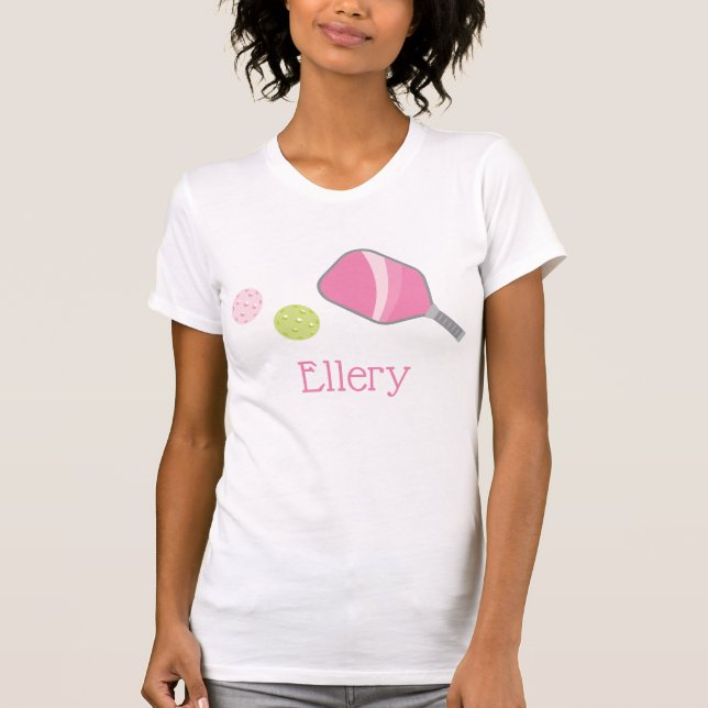 Camiseta personalizada Preppy Pickleball (Anverso)