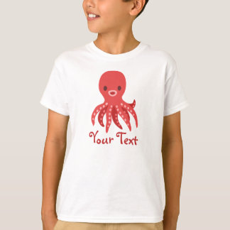 Camiseta personalizada pulpo de Kawaii -
