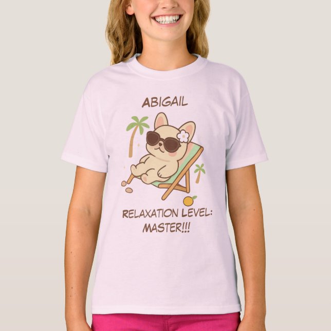 Camiseta personalizada relajada perro (Anverso)