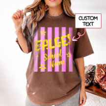 Camiseta personalizada retro del espíritu escolar 