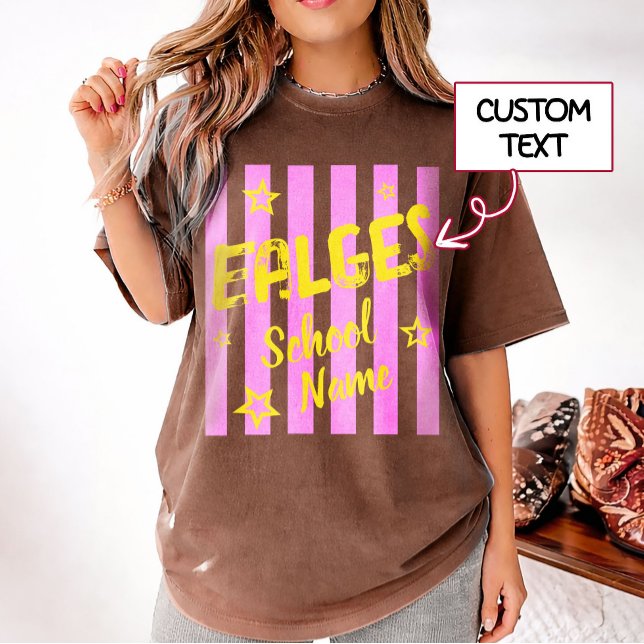 Camiseta personalizada retro del espíritu escolar  (Subido por el creador)