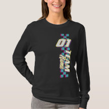 Camiseta Personalizada Retro Equipo de Carrera Núm
