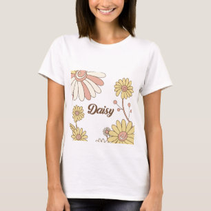 Camiseta Personalizada Retro Floral Groovy de los