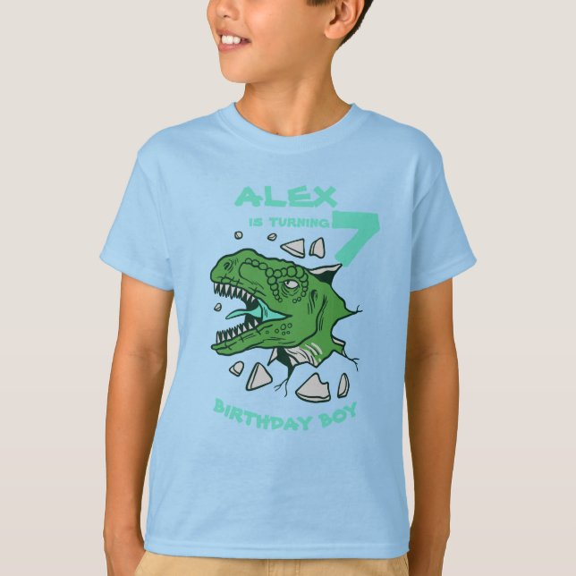 Camiseta personalizada ROAR T-Rex para el cumpleañ (Anverso)