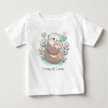 Camiseta personalizada Sea Otter Love Baby