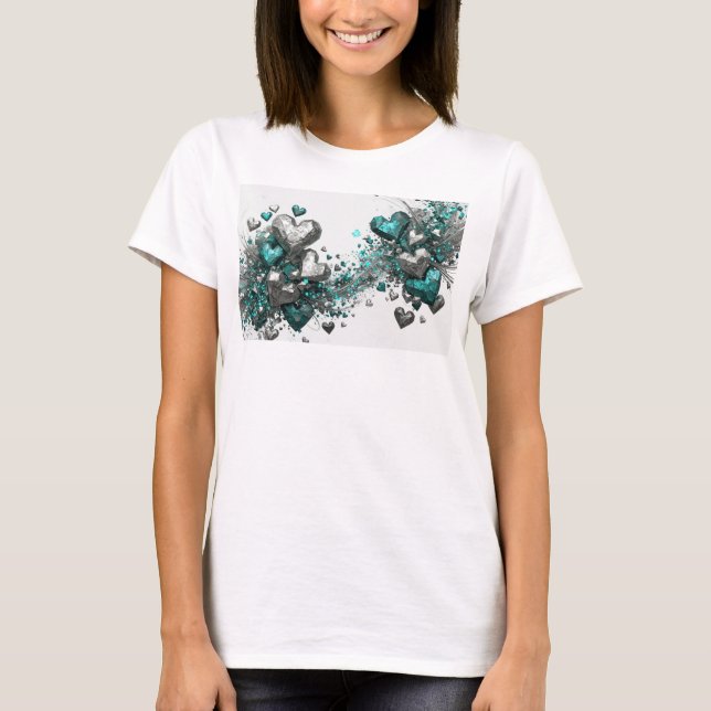 Camiseta personalizada Sharp Teal ETERNAL LOVE (Anverso)