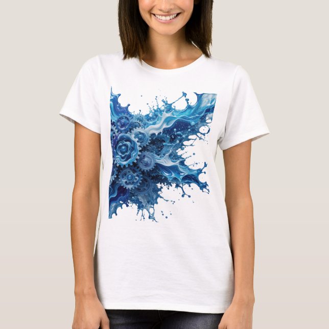 Camiseta personalizada SISTEMA DE ENGRANAJES PLATA (Anverso)
