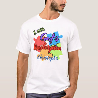 Camiseta personalizada "Soy la obra maestra de Dio