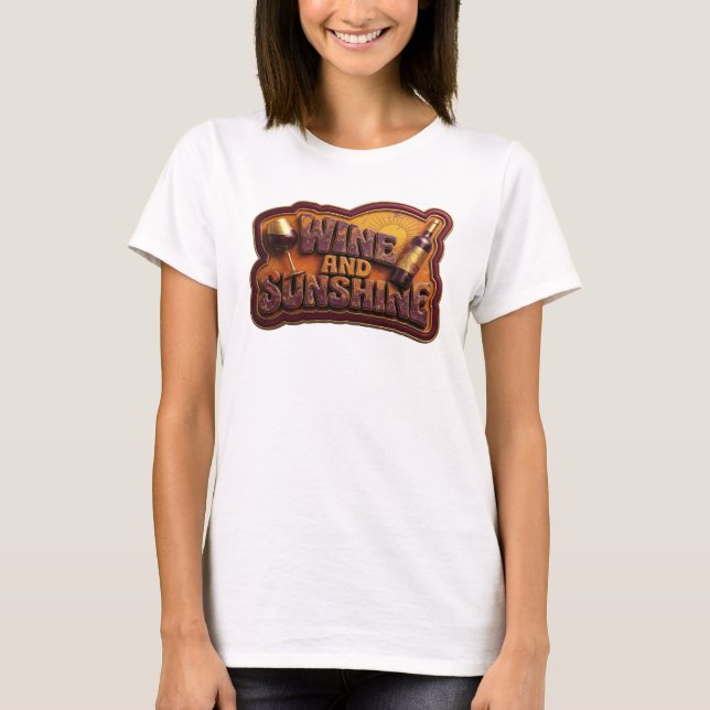 Camiseta personalizada Statement Pink VINO Y SOL (Anverso)