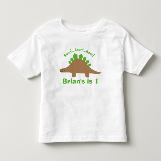 Camiseta personalizada Stegosaurus Dinosaur (Anverso)
