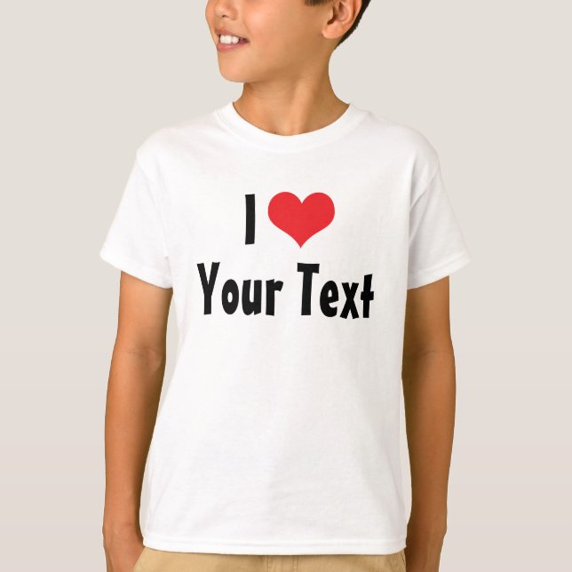Camiseta Personalizada Te Amo (Anverso)