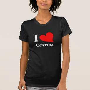 Camiseta personalizada Te amo Texto de amor blanco