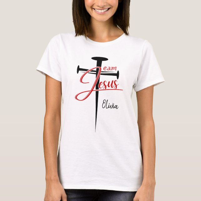 Camiseta personalizada "Team Jesus" (Anverso)