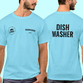 Camiseta personalizada uniforme de lavaplatos de r