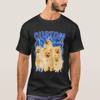 Camiseta Personalizada Vintage Bootleg de Mascota
