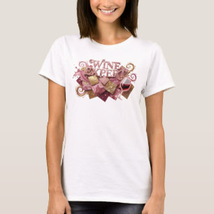 Camiseta personalizada WINE EXPERT rosa Snappy