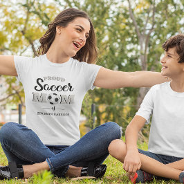 Camiseta personalizada y orgullosa de mamá del fút