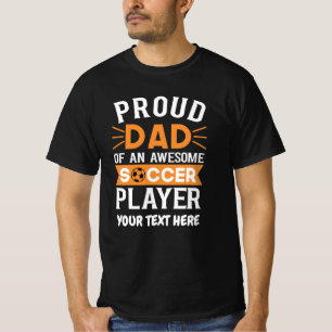 Camiseta Personalizada y orgullosa papá de fútbol