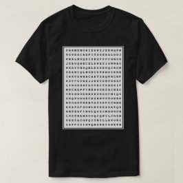 Camiseta Personalizado 12 Word Family Word Search Dad