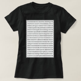 Camiseta Personalizado 12 Word Family Word Search Mom