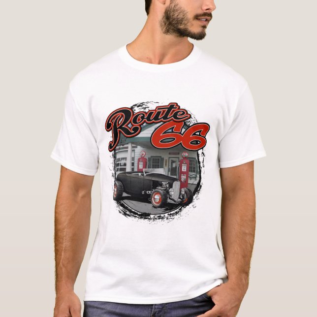 Camiseta Personalizado 1932 de la ruta 66 (Anverso)
