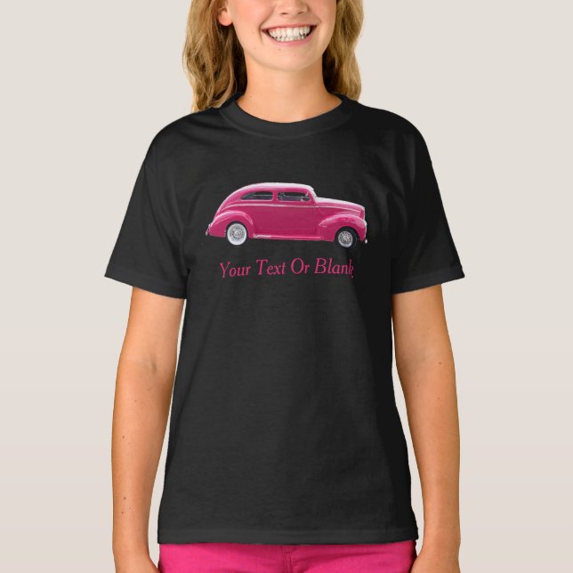 Camiseta Personalizado 1940 Famoso americano Make Sedan (Anverso)