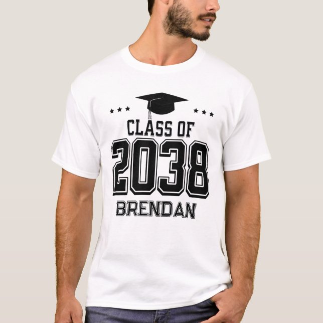 Camiseta Personalizado 2038 Retorno a la escuela (Anverso)
