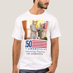 Camiseta Personalizado 250 América Reunión Familiar Patriót