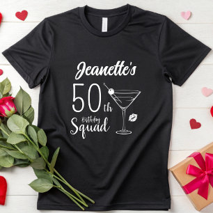 Camiseta Personalizado 40.º 50 Chicas de la brigada de cump