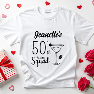 Camiseta Personalizado 40.º 50 Chicas de la brigada de cump