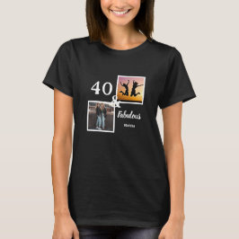 Camiseta Personalizado 40 y fabuloso regalo para mujeres