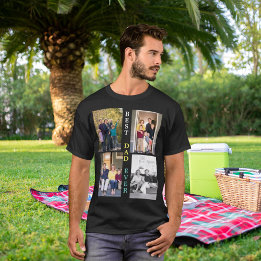Camiseta Personalizado 4 Collage de fotos Mejor Día del Pad