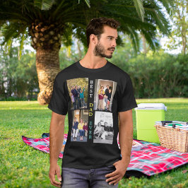 Camiseta Personalizado 4 Collage de fotos Mejor Día del Pad