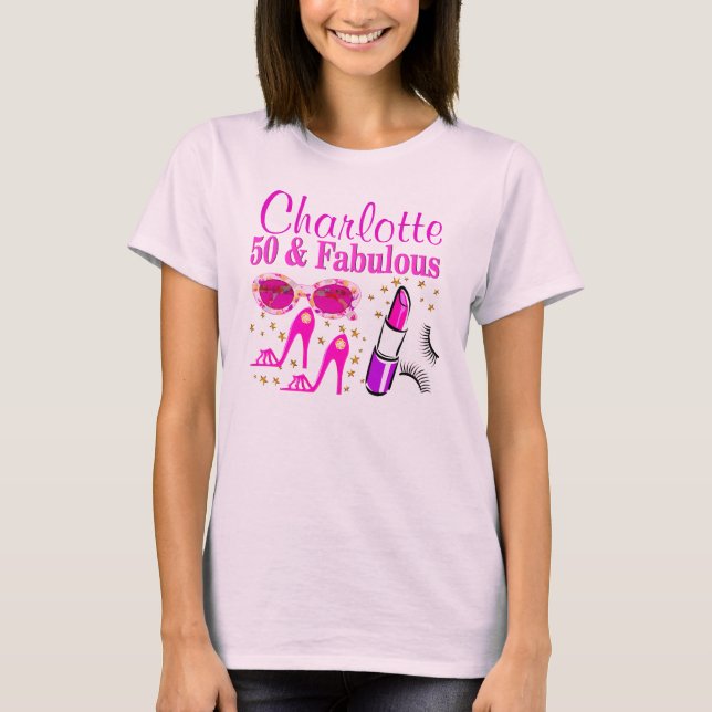 CAMISETA PERSONALIZADO 50 CUMPLEAÑOS DIVA T SHIRT (Anverso)