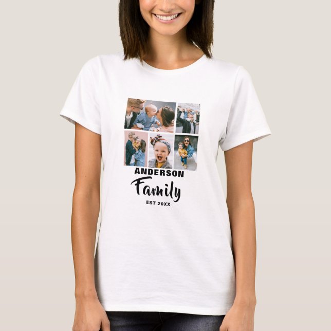 Camiseta Personalizado | 5.ª Foto | Familia (Anverso)