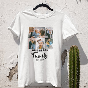 Camiseta Personalizado 5.ª Foto Familia