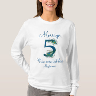 Camiseta Personalizado 5 elegante 5º aniversario de bodas