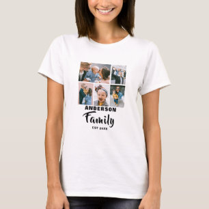 Camiseta Personalizado  5 Foto  Familia