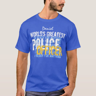 Camiseta Personalizado A004, MAYOR OFICIAL DE POLICÍA DEL M