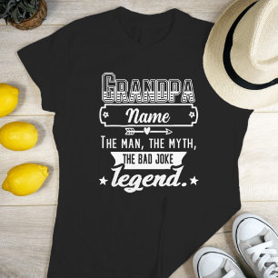 Camiseta Personalizado Abuelo El Hombre, El Mito, La Leyend