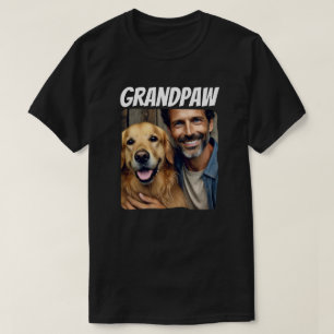 Camiseta Personalizado Abuelo Foto Abuelo Perro moderno