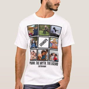 Camiseta Personalizado Abuelo la leyenda del mito del hombr