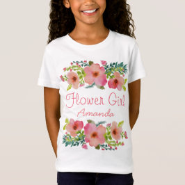 Camiseta Personalizado acuarela floral