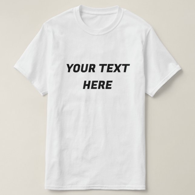 Camiseta Personalizado Agrega tu texto aquí (Diseño del anverso)