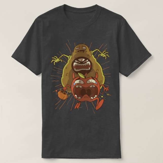 Camiseta Personalizado aguacate Monster Guay Fun Retro (Diseño del anverso)