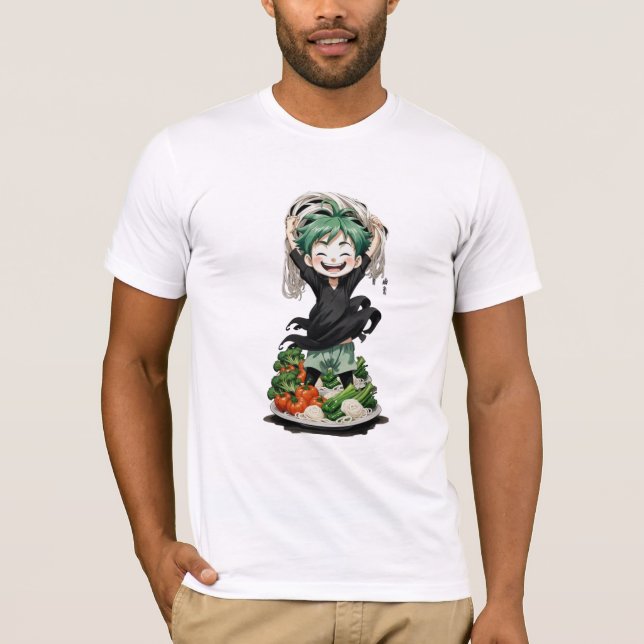 Camiseta personalizado alegre. (Anverso)