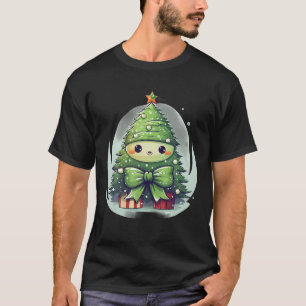 Camiseta personalizado alegre árbol de Navidad lindo divert