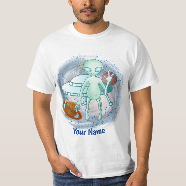 Camiseta Personalizado Alien Invader T-Shirt (Anverso)