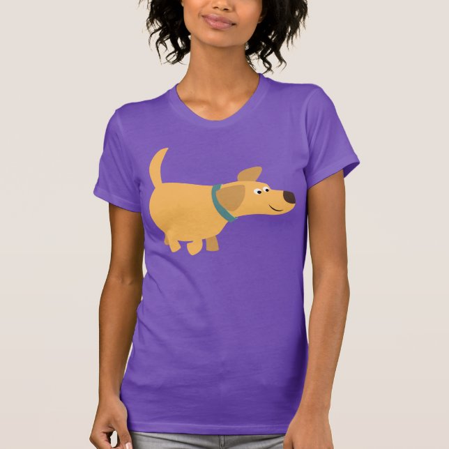Camiseta Personalizado amarilla de mujeres labrado (Anverso)