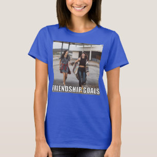 Camiseta Personalizado amigo fotografía meme objetivos de a